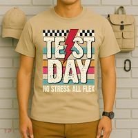 Test Day No Stress All Flex Funny Motivational Testing Day T-Shirt thumb 6