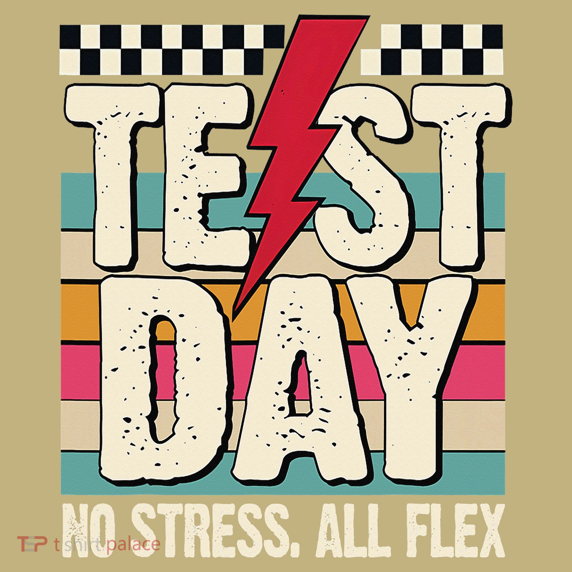 Test Day No Stress All Flex Funny Motivational Testing Day Mousepad