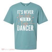 Tap Dance Never Too Late Tap Dancer Outfit Funny Tap Dance Sueded Cloud Jersey T-Shirt thumb 0