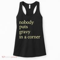 Thanksgiving Dinner Nobody Puts Gravy In A Corner Women's Tank Top thumb 0
