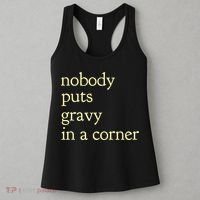 Thanksgiving Dinner Nobody Puts Gravy In A Corner Women's Tank Top thumb 3