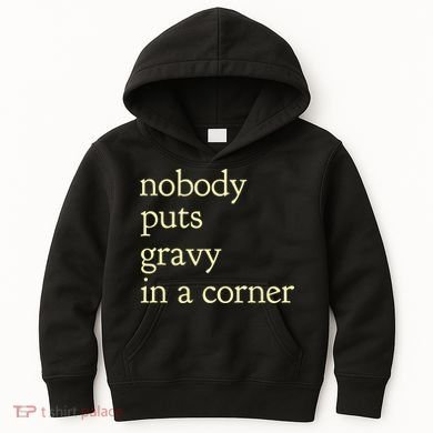 Thanksgiving Dinner Nobody Puts Gravy In A Corner Kids Hoodie