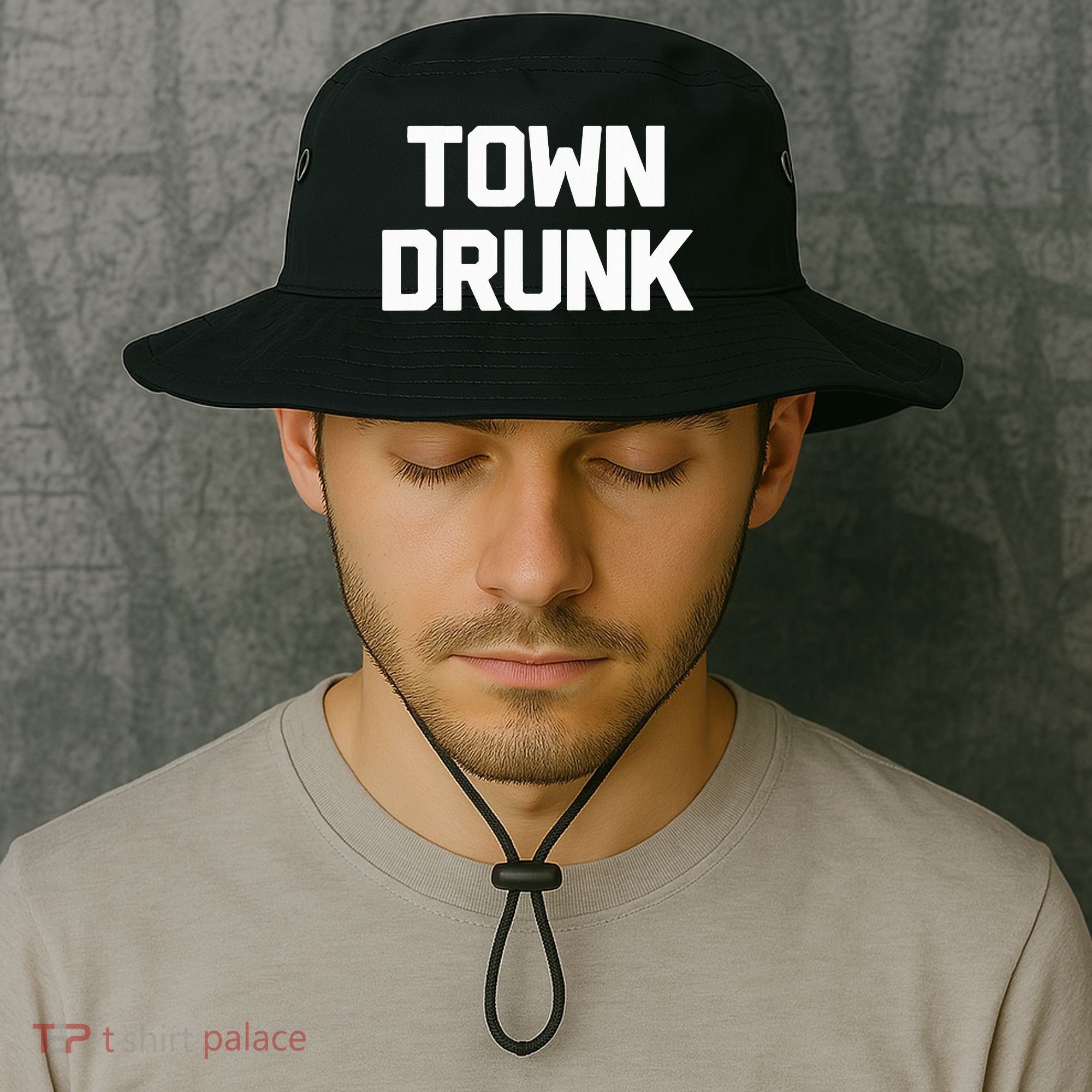 Town Drunk Novelty Saying Alcohol Drinking Gift Bucket Hat
