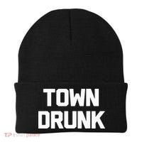 Town Drunk Novelty Saying Alcohol Drinking Gift Beanie thumb 0