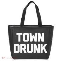 Town Drunk Novelty Saying Alcohol Drinking Gift Tote Bag thumb 0