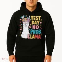 Test Day No Prob Llama Llama Teacher Testing Day Hoodie thumb 2