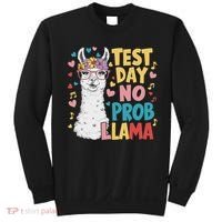 Test Day No Prob Llama Llama Teacher Testing Day Sweatshirt thumb 0