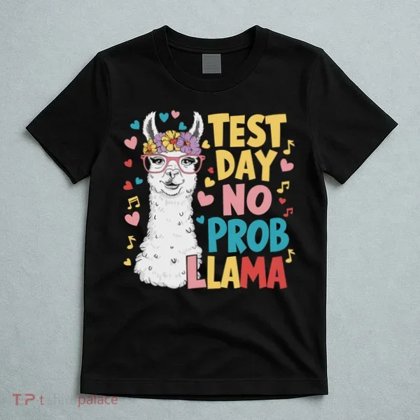 Test Day No Prob Llama Llama Teacher Testing Day T-Shirt