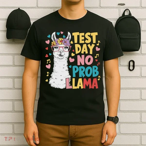 Test Day No Prob Llama Llama Teacher Testing Day T-Shirt