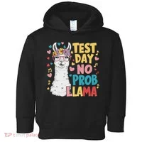 Test Day No Prob Llama Llama Teacher Testing Day Toddler Hoodie thumb 0