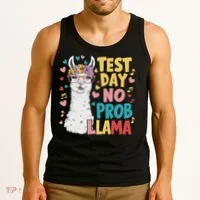Test Day No Prob Llama Llama Teacher Testing Day Tank Top thumb 3