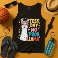 Test Day No Prob Llama Llama Teacher Testing Day Tank Top thumb 4