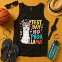 Test Day No Prob Llama Llama Teacher Testing Day Tank Top thumb 4