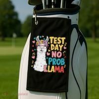 Test Day No Prob Llama Llama Teacher Testing Day Golf Towel thumb 2