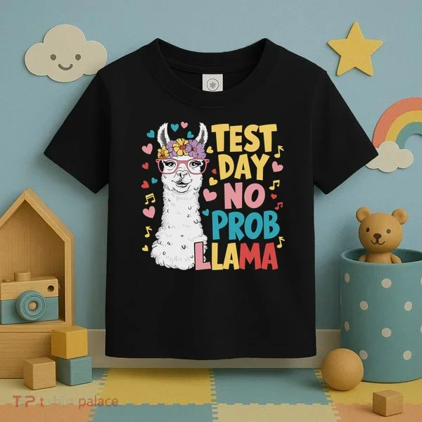 Test Day No Prob Llama Llama Teacher Testing Day Toddler T-Shirt