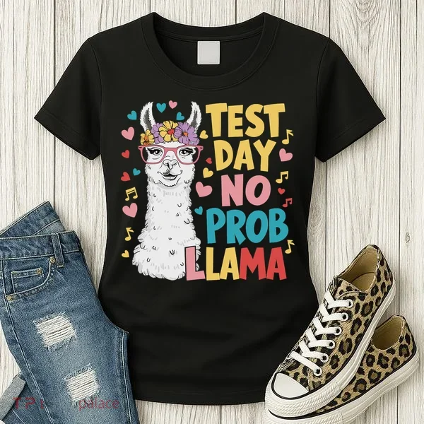 Test Day No Prob Llama Llama Teacher Testing Day Women's T-Shirt