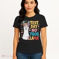 Test Day No Prob Llama Llama Teacher Testing Day Women's T-Shirt thumb 4