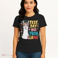 Test Day No Prob Llama Llama Teacher Testing Day Women's T-Shirt thumb 4