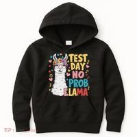 Test Day No Prob Llama Llama Teacher Testing Day Kids Hoodie thumb 0