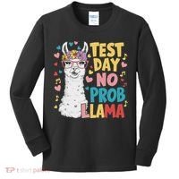Test Day No Prob Llama Llama Teacher Testing Day Kids Long Sleeve Shirt thumb 0