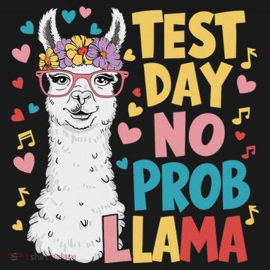 Test Day No Prob Llama Llama Teacher Testing Day Wool Snapback Cap