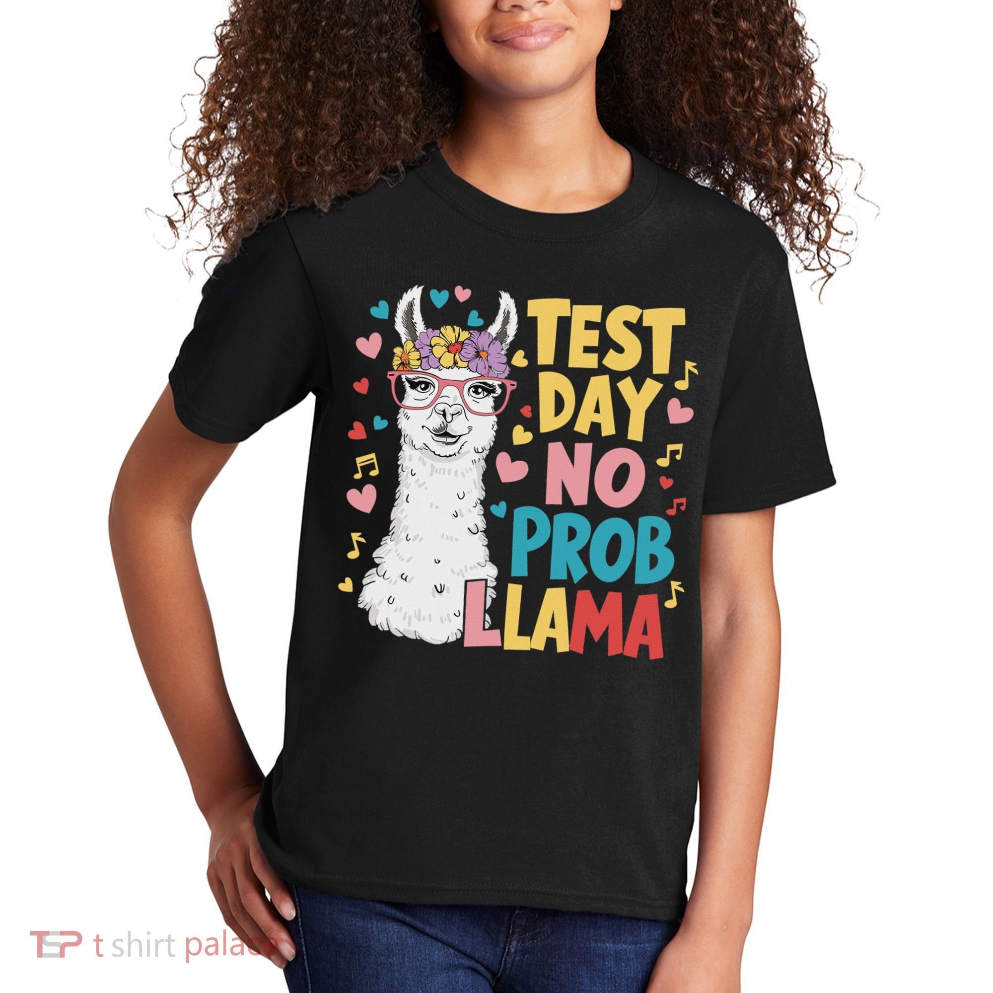 Test Day No Prob Llama Llama Teacher Testing Day Kids T-Shirt
