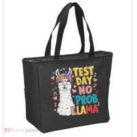Test Day No Prob Llama Llama Teacher Testing Day Tote Bag thumb 2