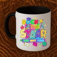 Test Day New- Rock The Test Teacher Testing Day You Got Coffee Mug thumb 2