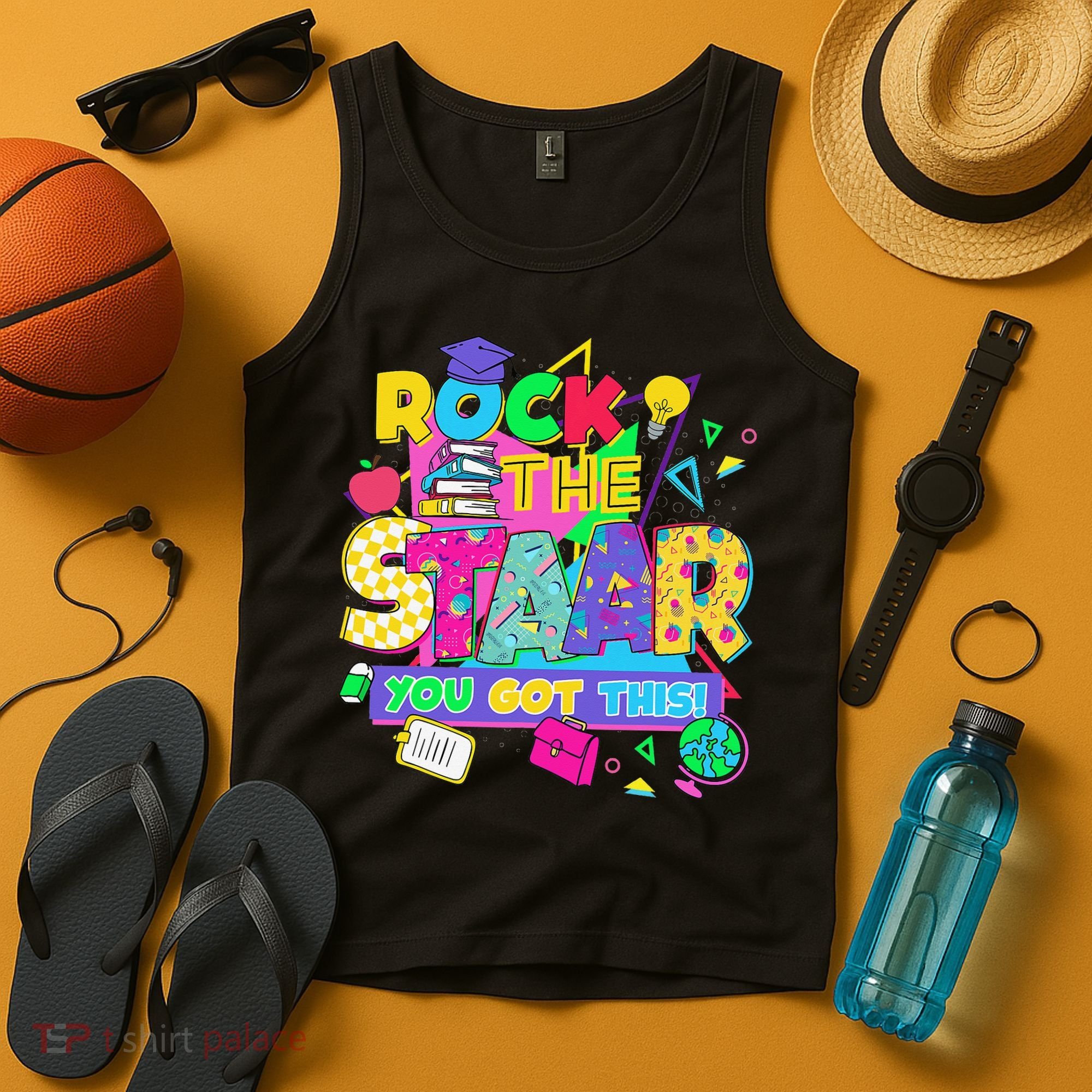 Test Day New- Rock The Test Teacher Testing Day You Got Tank Top