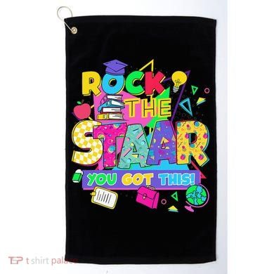 Test Day New- Rock The Test Teacher Testing Day You Got Golf Towel