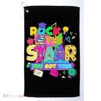 Test Day New- Rock The Test Teacher Testing Day You Got Golf Towel thumb 0