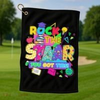 Test Day New- Rock The Test Teacher Testing Day You Got Golf Towel thumb 1