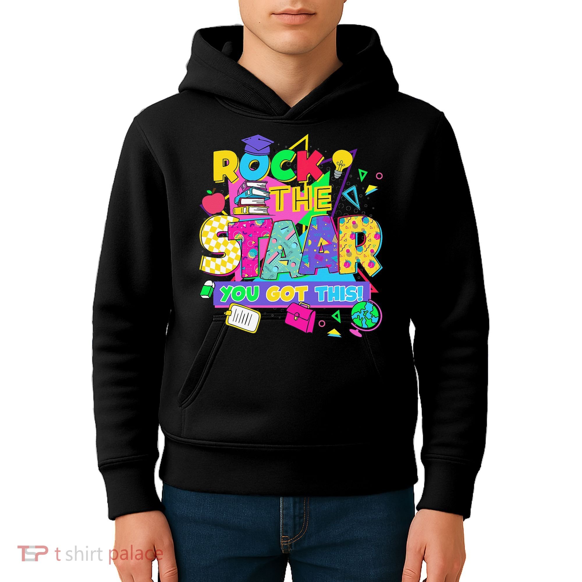 Test Day New- Rock The Test Teacher Testing Day You Got Kids Hoodie