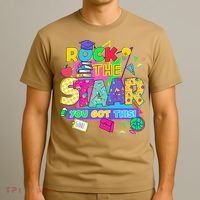 Test Day New- Rock The Test Teacher Testing Day You Got T-Shirt thumb 3