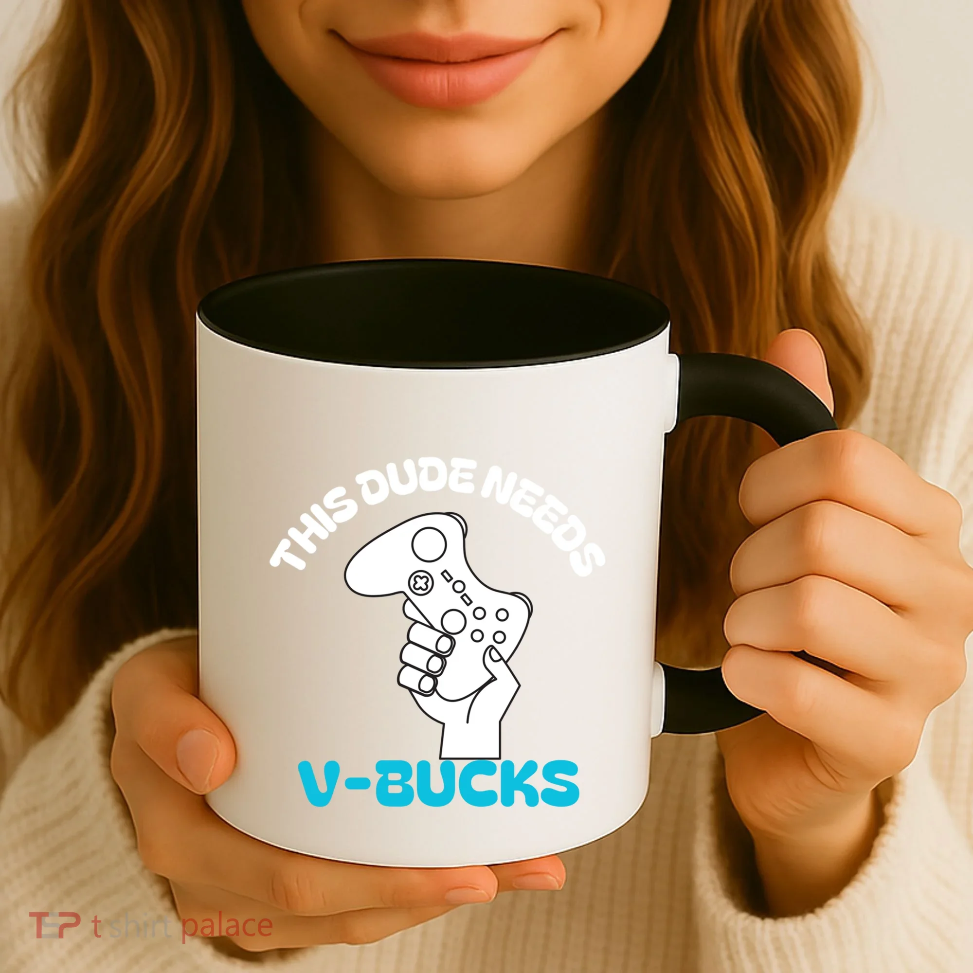 This Dude Needs V Bucks Funny This Dude Gamers Gift Coffee Mug