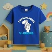 This Dude Needs V Bucks Funny This Dude Gamers Gift Toddler T-Shirt thumb 3