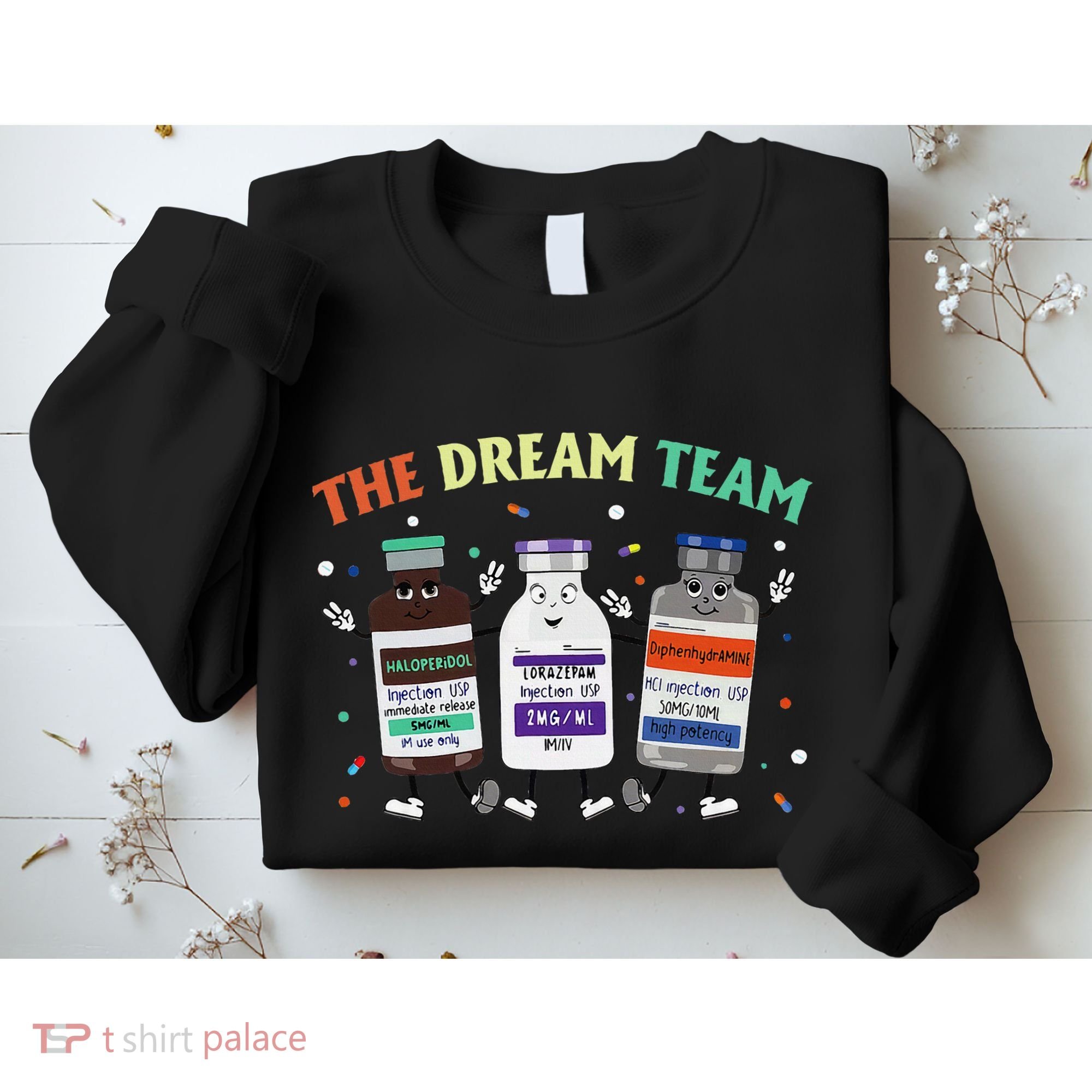 The Dream Nurse Team Retro Groovy Medical Nursing Psych Sweatshirt