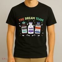 The Dream Nurse Team Retro Groovy Medical Nursing Psych T-Shirt thumb 3