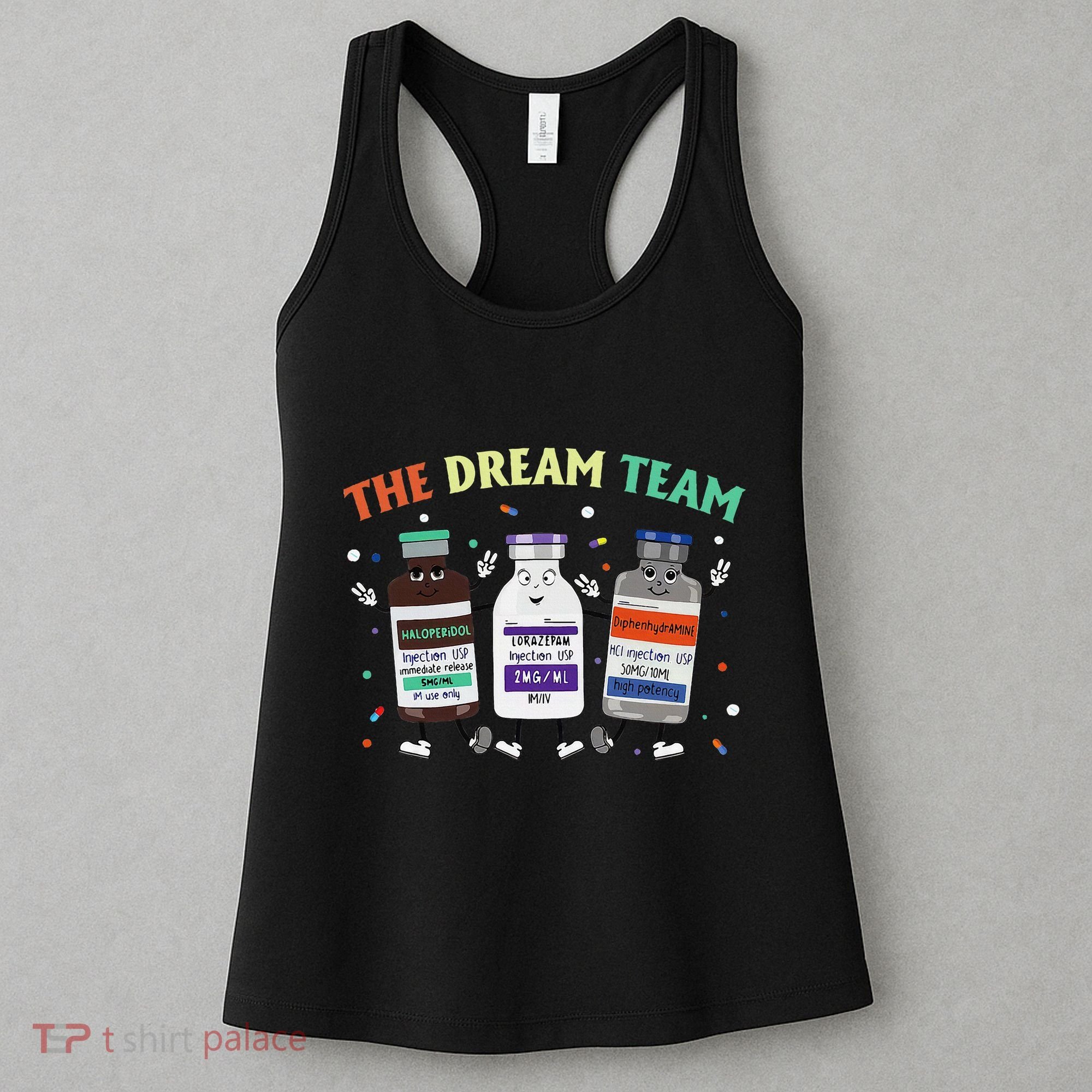 The Dream Nurse Team Retro Groovy Medical Nursing Psych Women's Tank Top