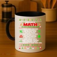 Twelve Days Of Math Teacher Students Ugly Sweater Christmas Gift Coffee Mug thumb 4