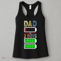 Tired Dad Of 2 Two Boy Low Battery Women's Tank Top thumb 3