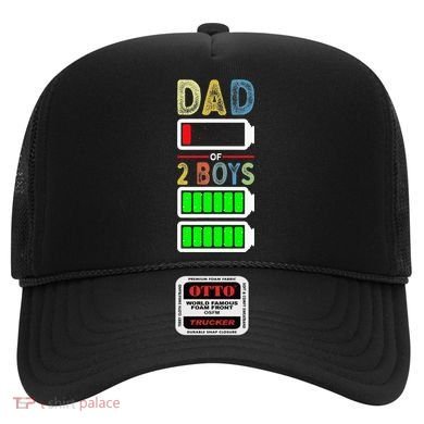 Tired Dad Of 2 Two Boy Low Battery Hat