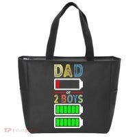 Tired Dad Of 2 Two Boy Low Battery Tote Bag thumb 0