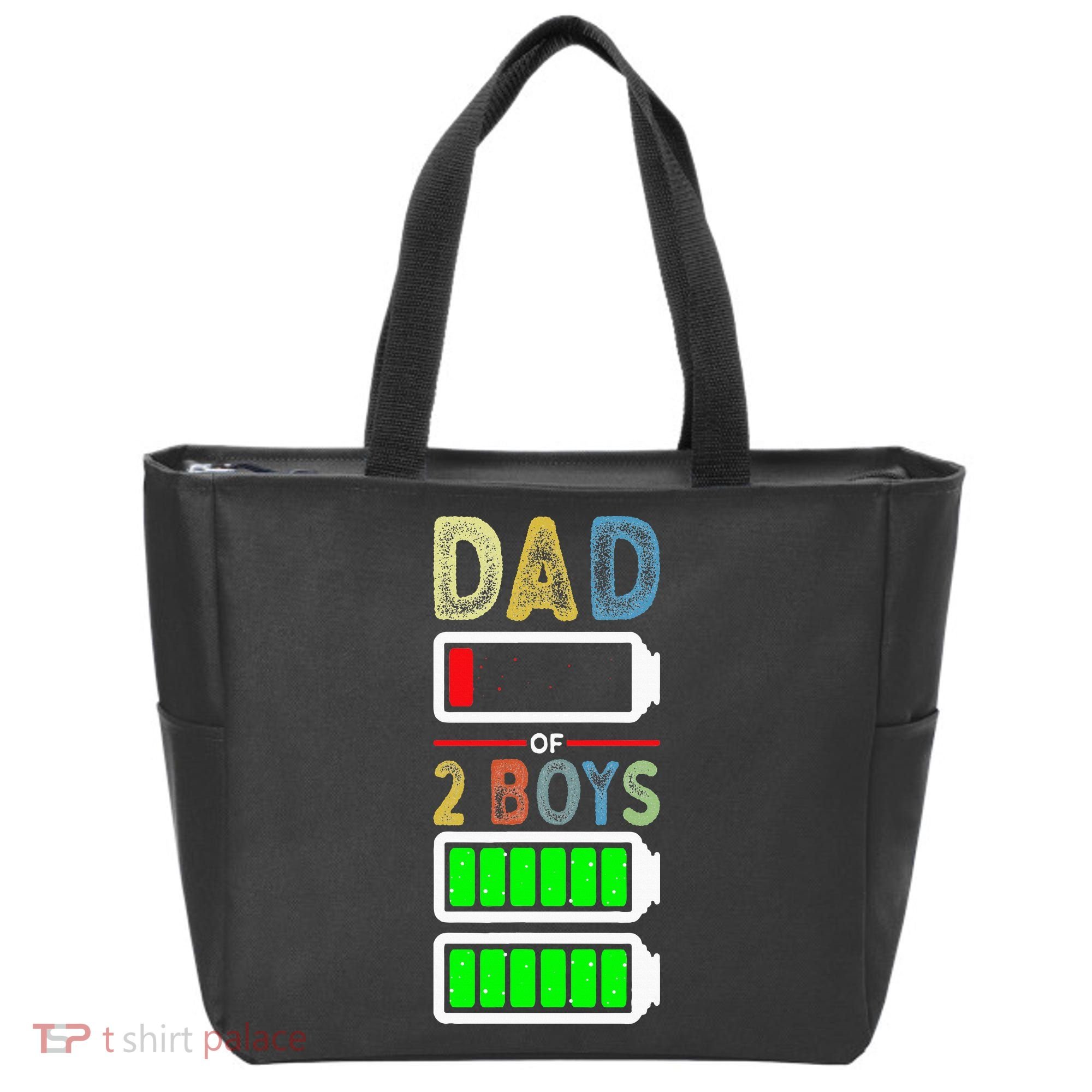 Tired Dad Of 2 Two Boy Low Battery Tote Bag