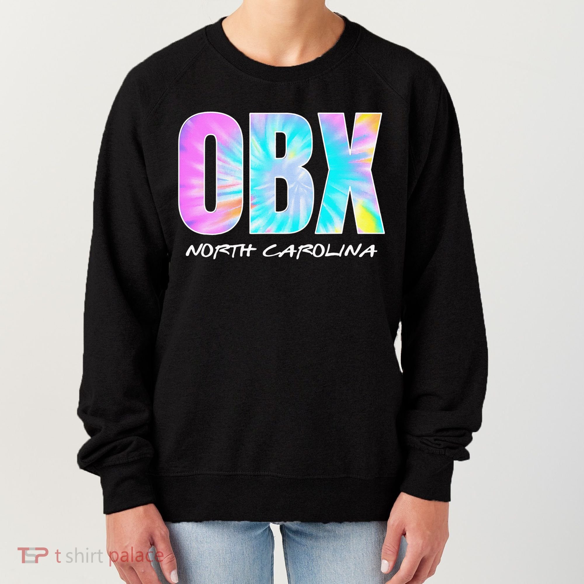 Tie Dye OBX North Carolina Outer Banks Women's Sweatshirt