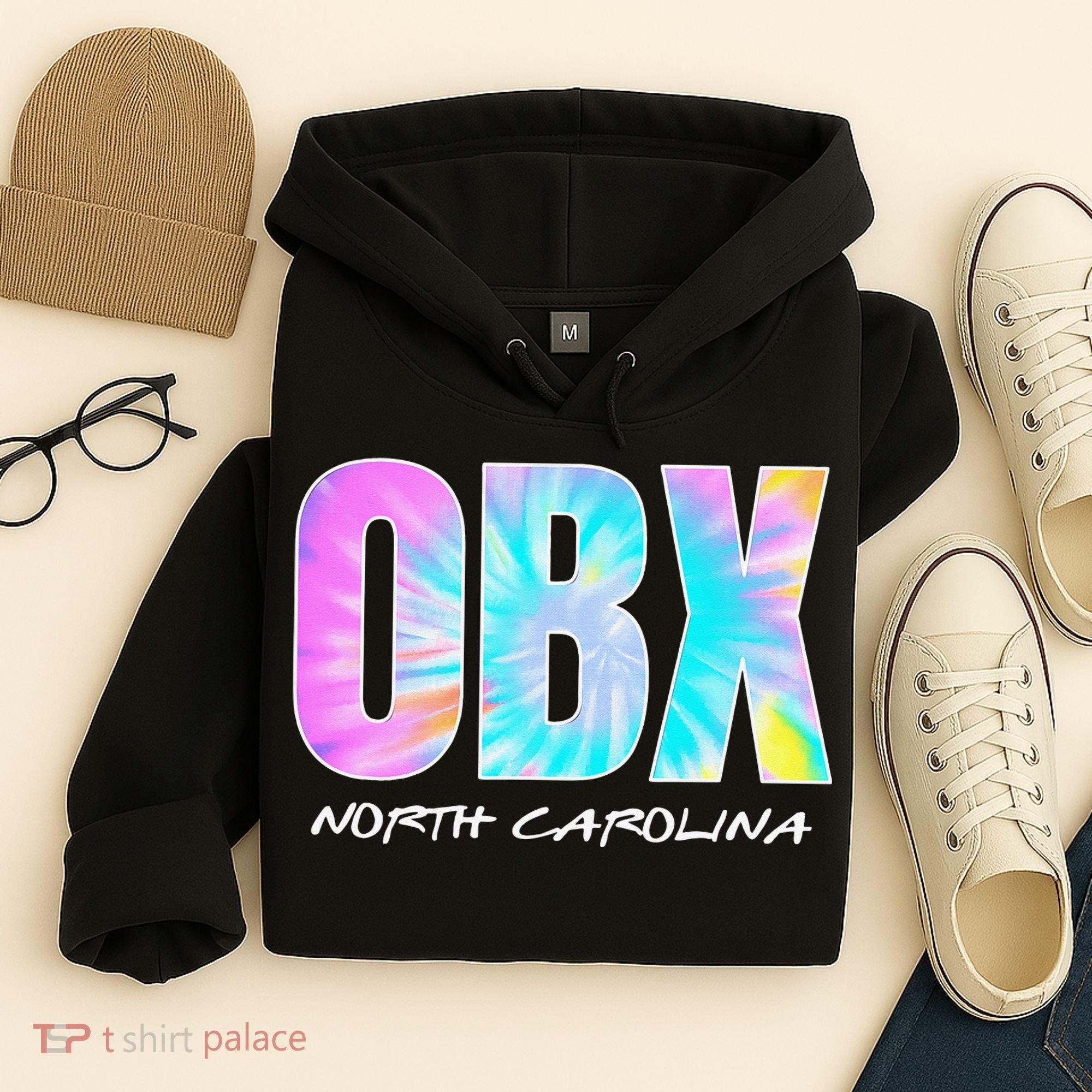 Tie Dye OBX North Carolina Outer Banks Hoodie