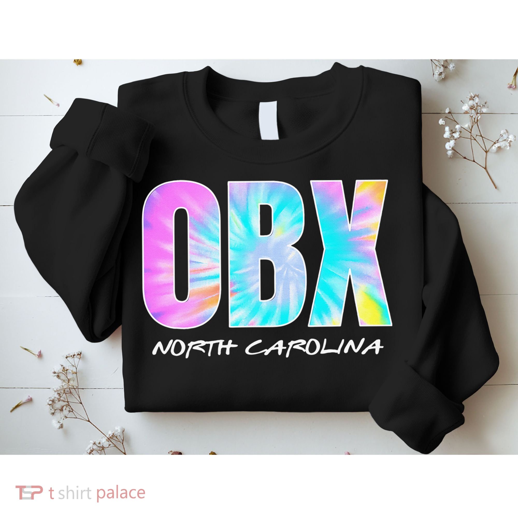 Tie Dye OBX North Carolina Outer Banks Sweatshirt