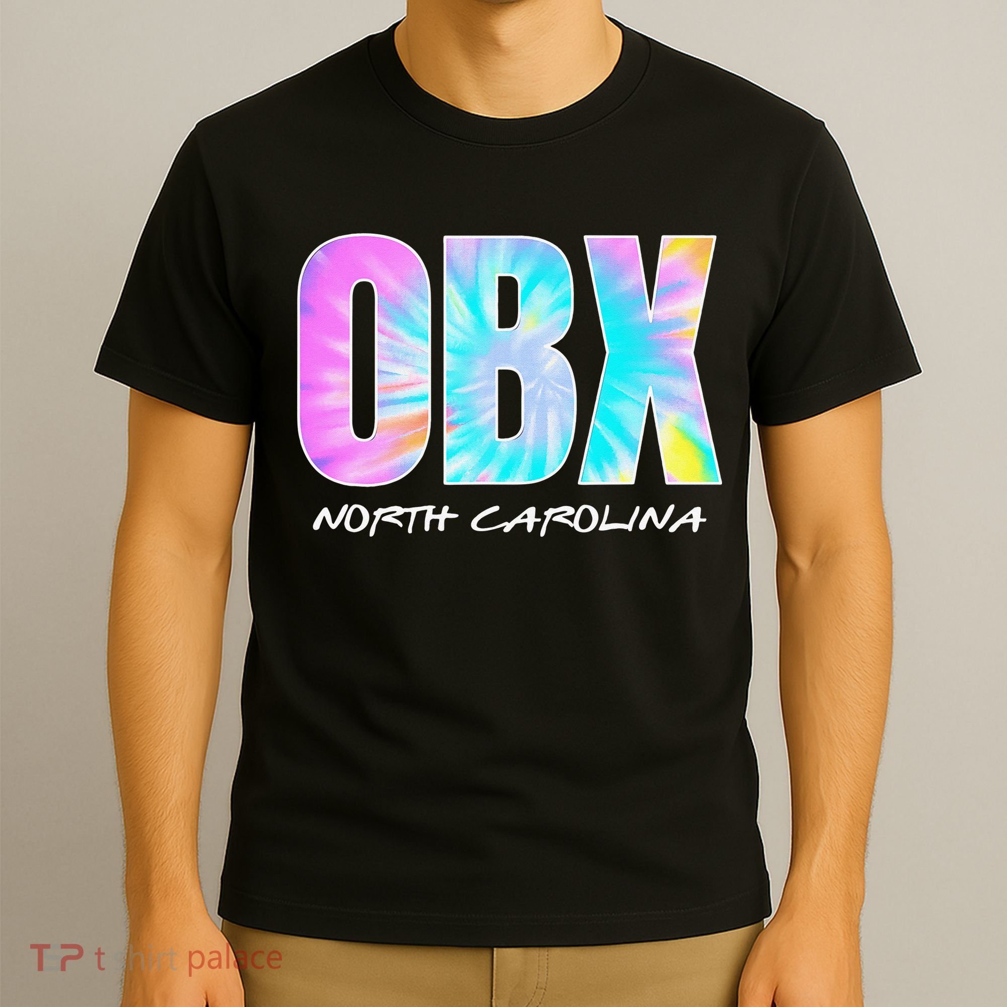 Tie Dye OBX North Carolina Outer Banks T-Shirt