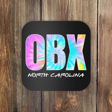 Tie Dye OBX North Carolina Outer Banks Coaster