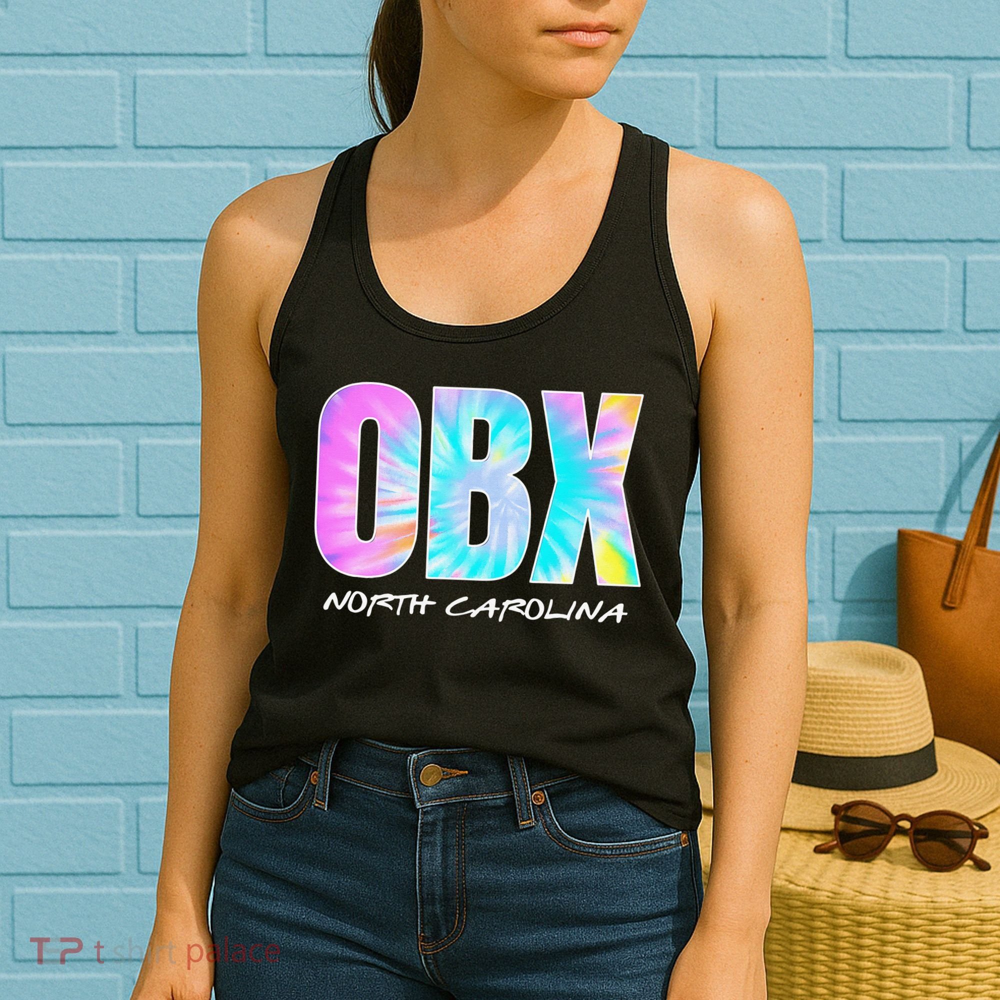 Tie Dye OBX North Carolina Outer Banks Women's Tank Top
